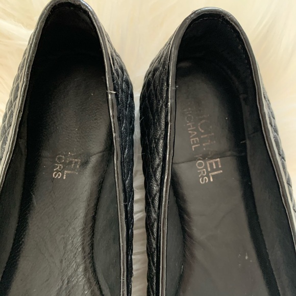 MICHAEL KORS Black Quilted Ballet Flats - Picture 4 of 5
